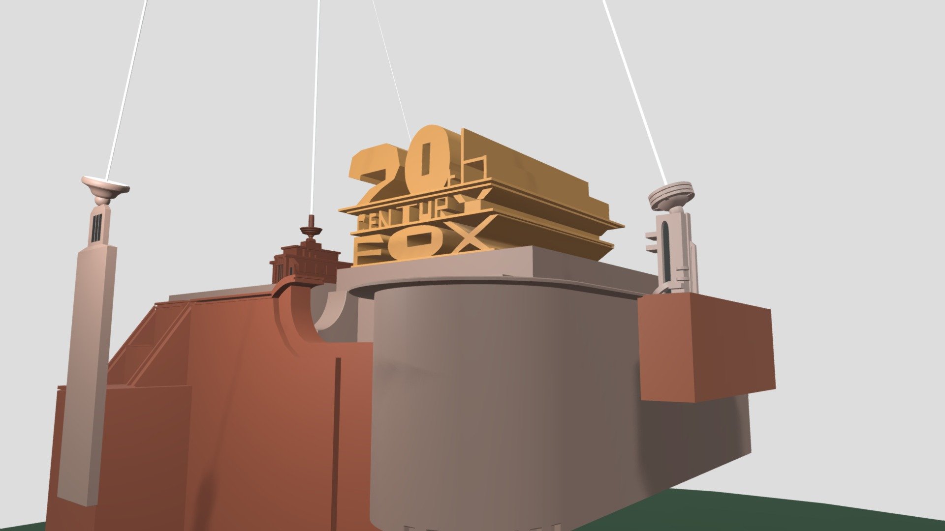 20th Century Fox Logo (Blocksworld Variant) - 3D model by Foodinator ...