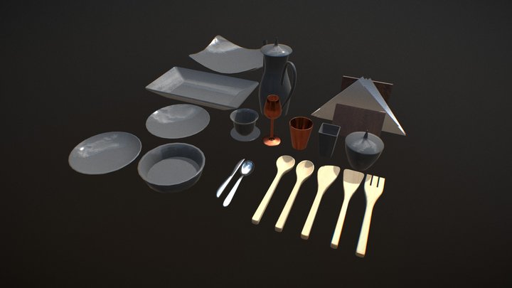 minipack-Kitchen Items – Free 3D Model STL