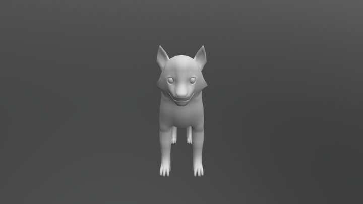 Husky - Low Poly 3D Model