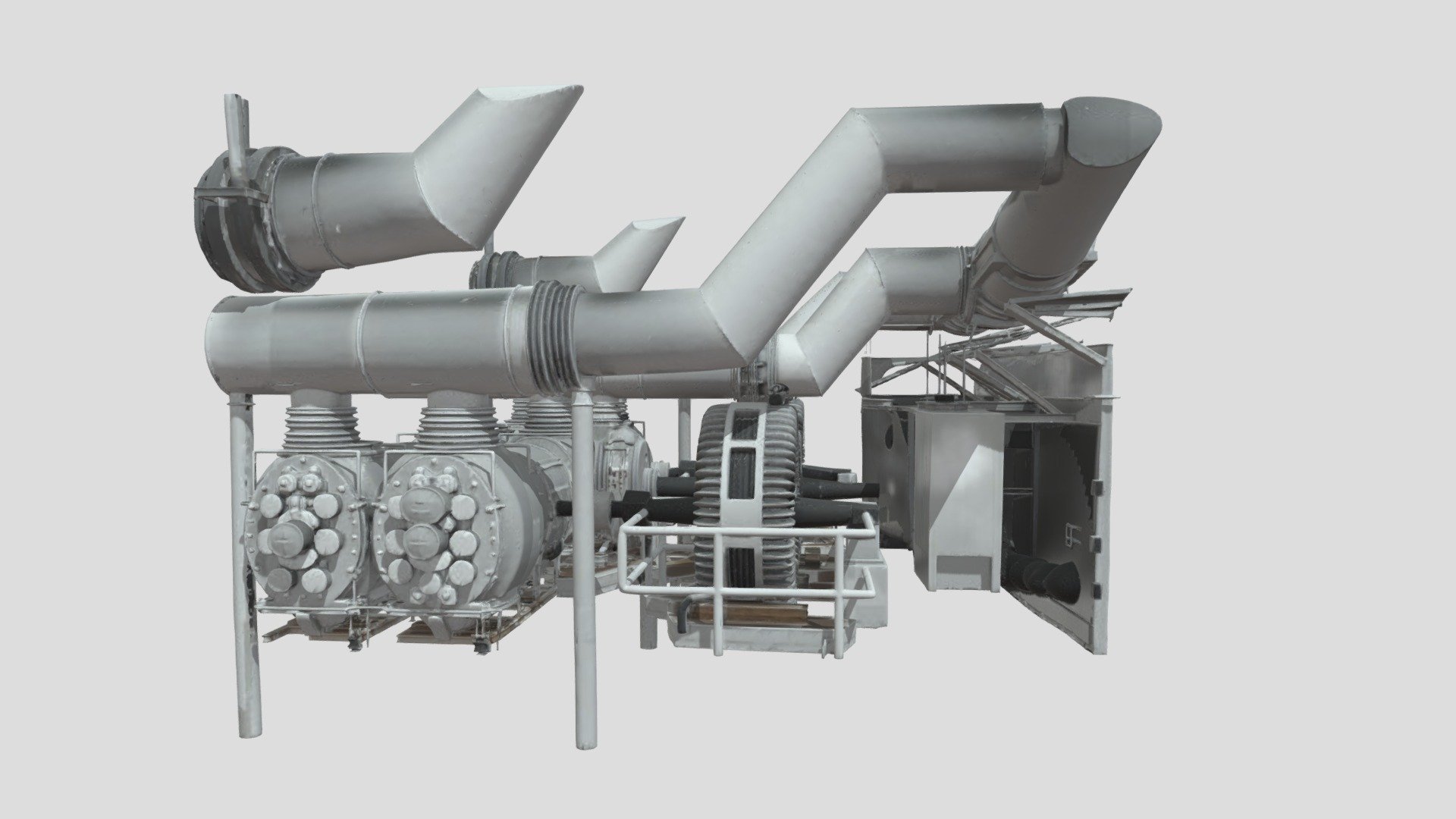 hydro generator turbine - Download Free 3D model by Mark.Kent [198952b ...
