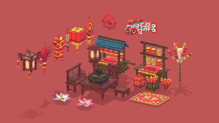 新年家具2 3D Model