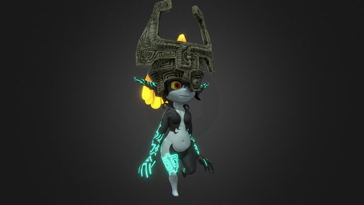 Midna Walk Animation 3D Model