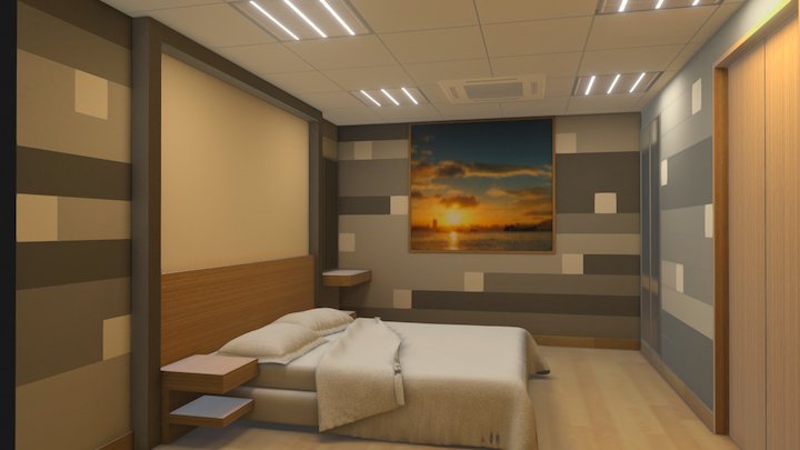 Hotel Room 3D Model