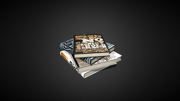 Book Stack 3D Model