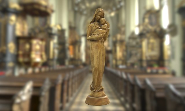 Maria with son 3D Model