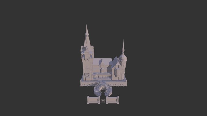 renderman challenge fairytale house 3D Model