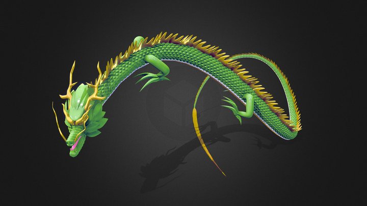 Asian Dragon 3D Model