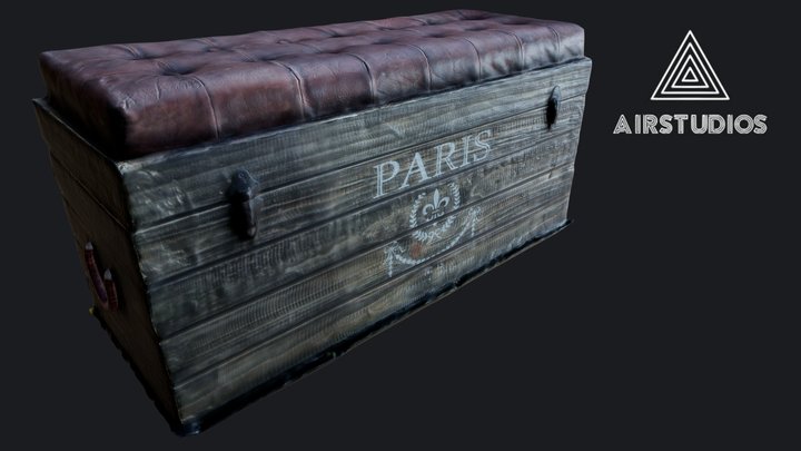 Old Paris Box 3D Model