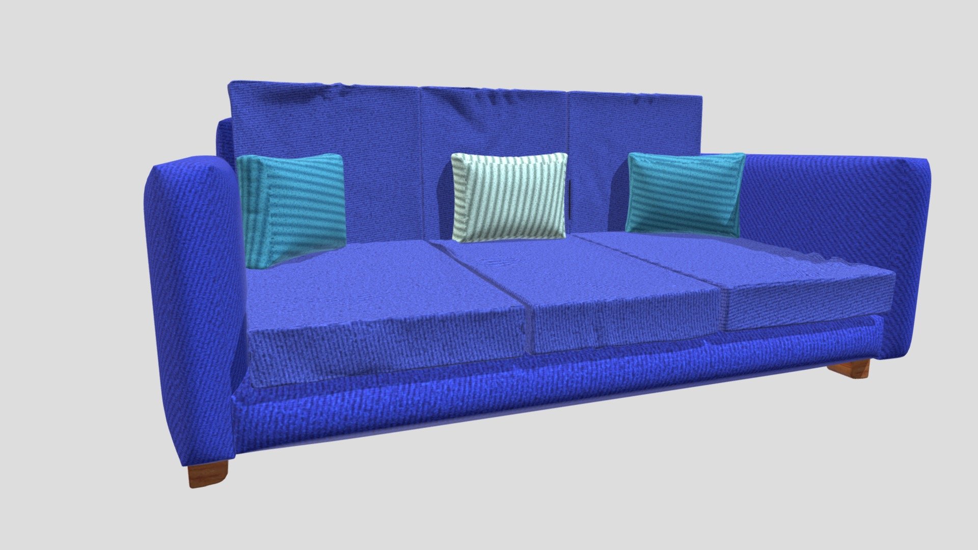 Sofa Chair with cotton fabric Download Free 3D model by Drfreshdr