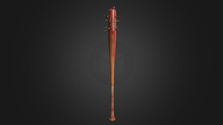 Spiked Baseball Bat 3D Model