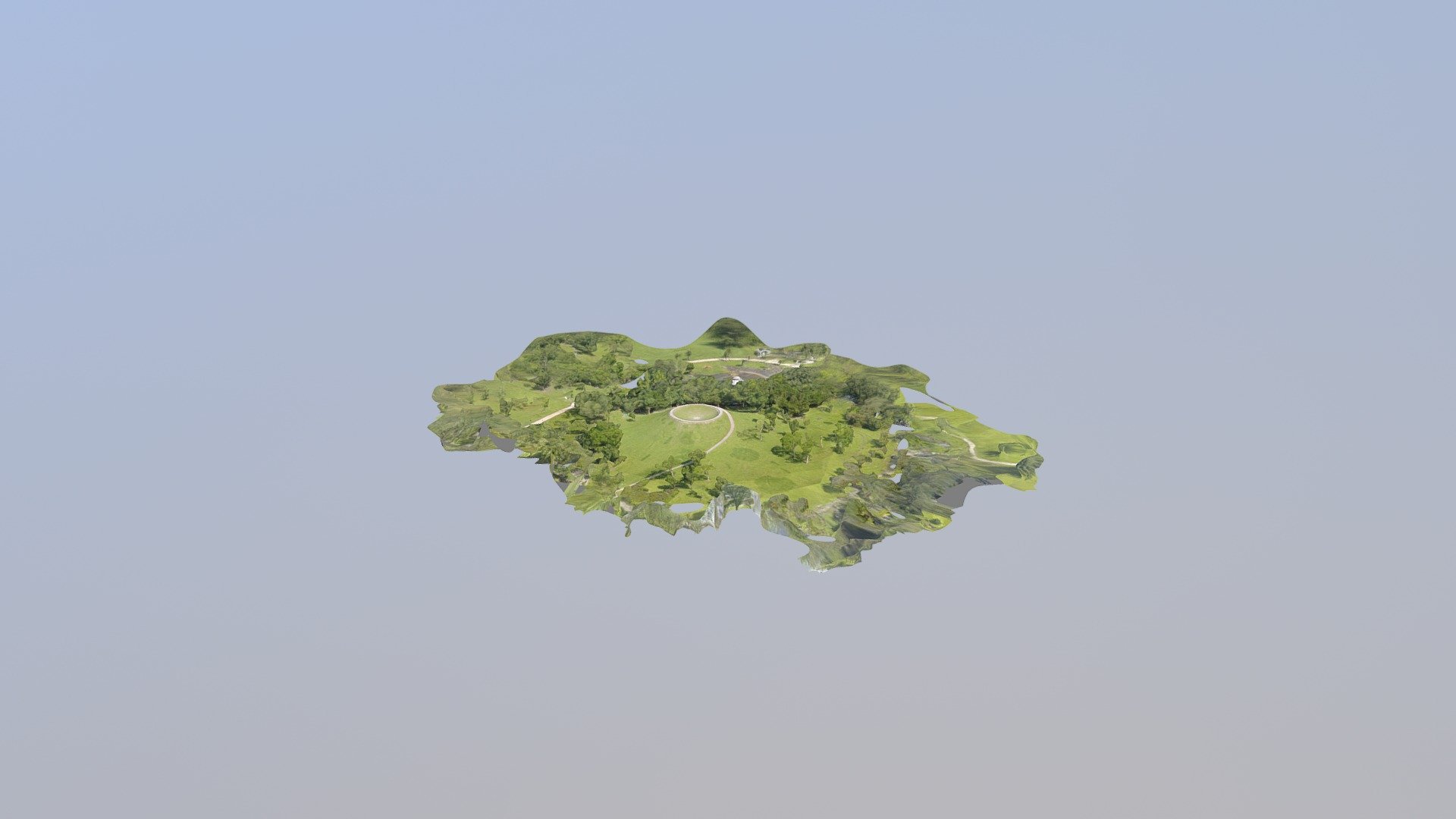 3D建模練習 羅東運動公園望天丘