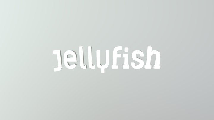 Jellyfish Logo (Low) 3D Model