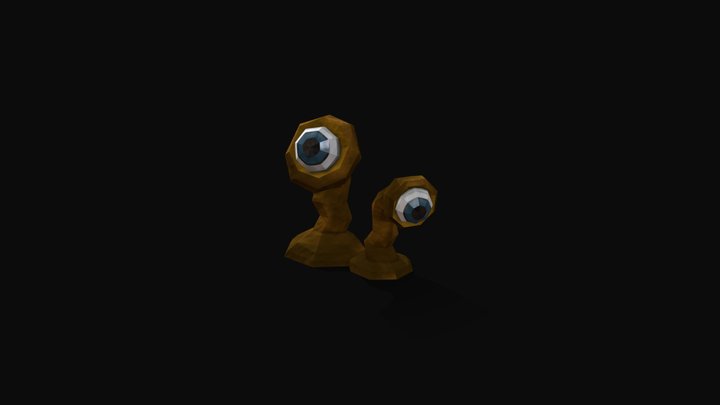 Eyeball Lichen 3D Model