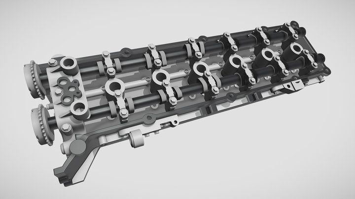 Engine Cylinder Head 3D Model