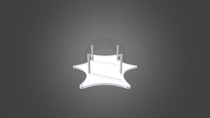 Assembly - Bottom Plate with Spacers 3D Model