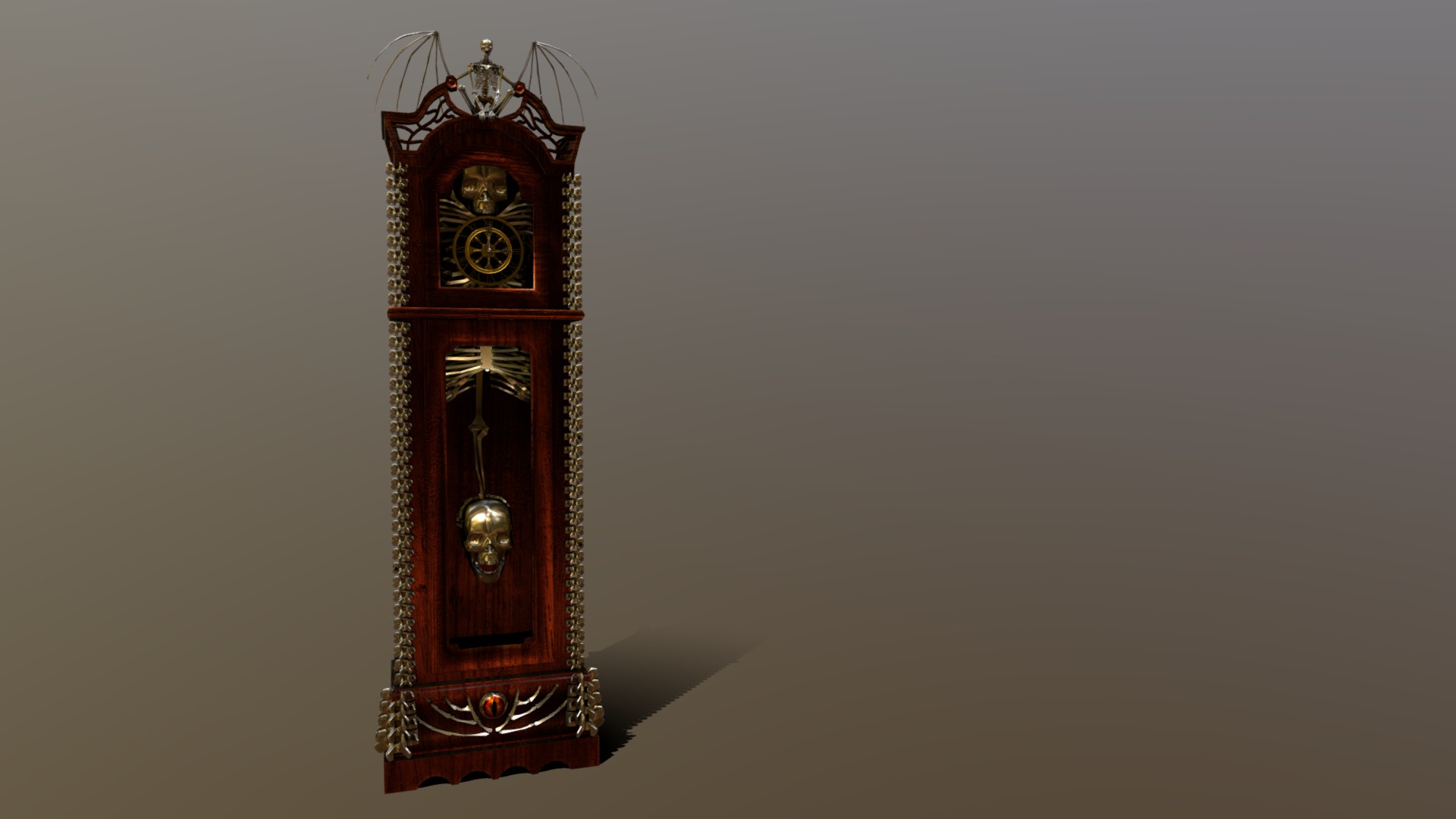 3D model Pirate’s clock - This is a 3D model of the Pirate's clock. The 3D model is about a clock tower with a bell.