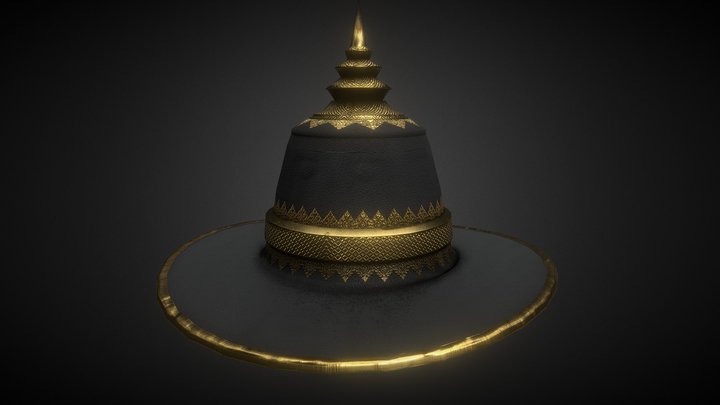 Thai King's Hat 3D Model