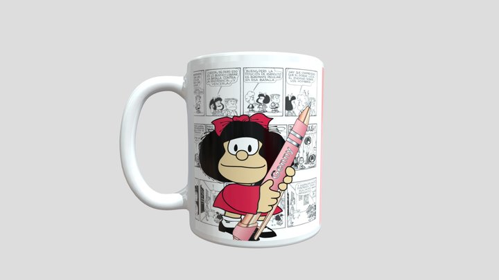 taza_mafalda 3D Model