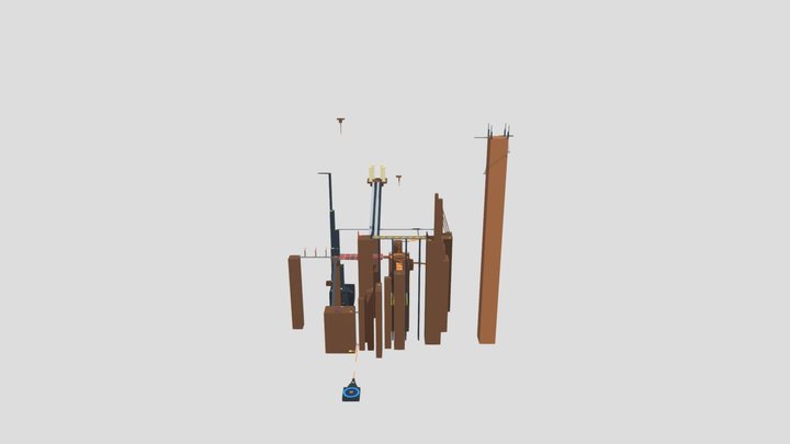 Sword Fights On A Heights 3D Model