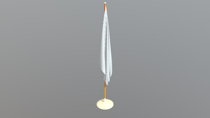Desk Flag 3D Model