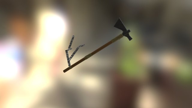 Medium Wild West Tomahawk 3D Model