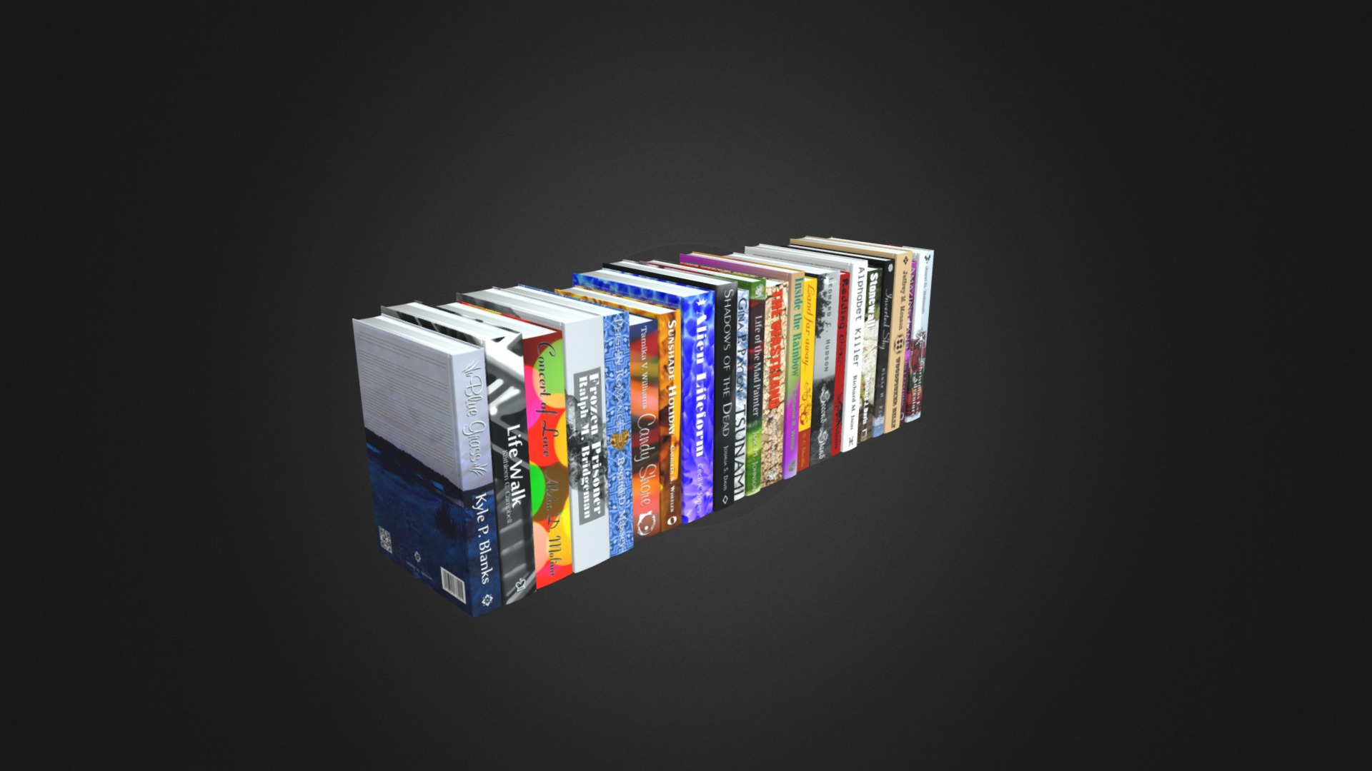 3D model Novel Books 3 - This is a 3D model of the Novel Books 3. The 3D model is about a stack of books.
