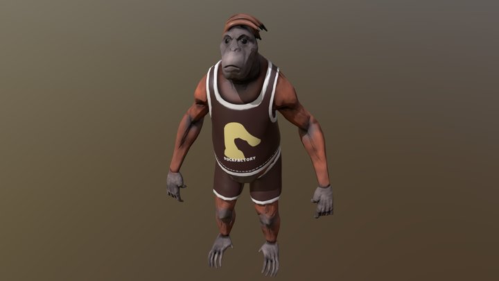 Stylized Monkey 3D Model