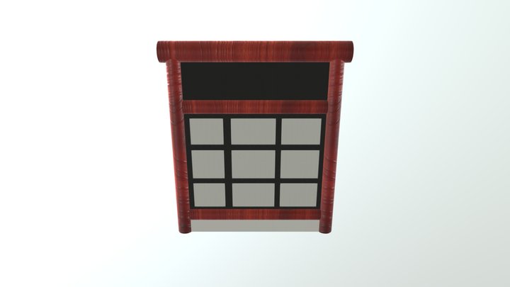 Dojo Wall Asset 3D Model