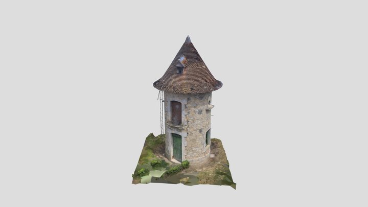Castel tower 3D Model