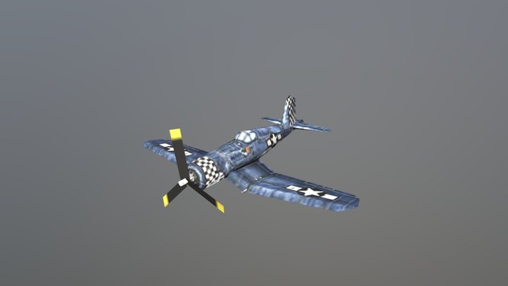 Vought F4U Corsair Lowpoly