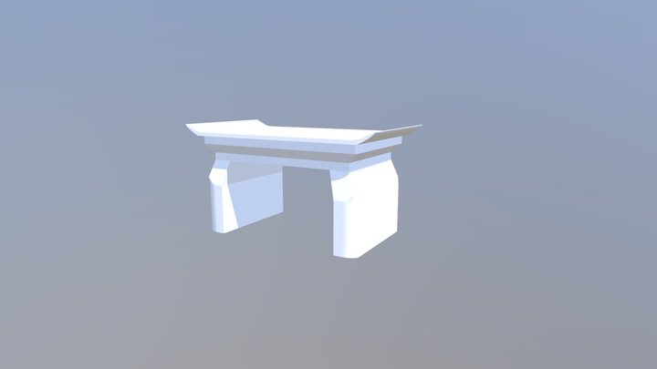 Altar Table 3D Model