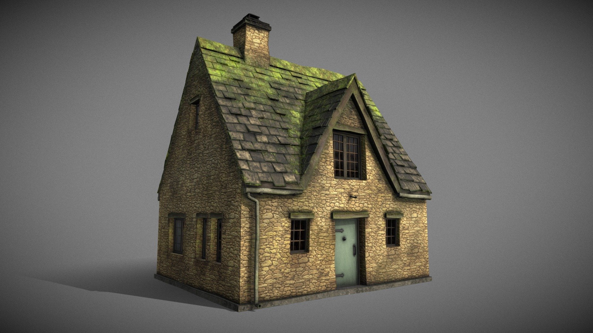 Cotswolds cottage rural house 4/5 - Buy Royalty Free 3D model by el ...