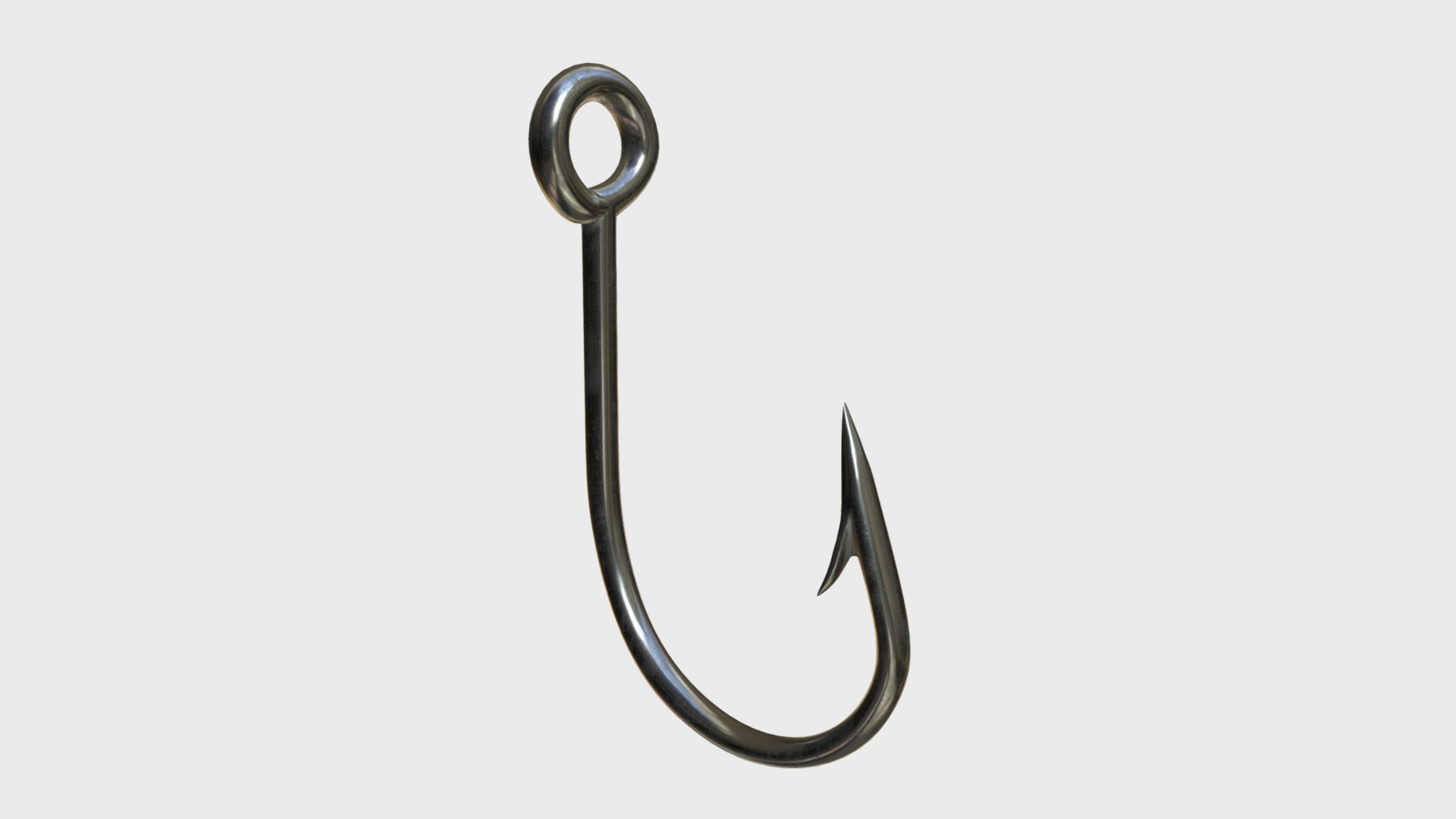 3D model Fish hook - This is a 3D model of the Fish hook. The 3D model is about a close-up of a stethoscope.