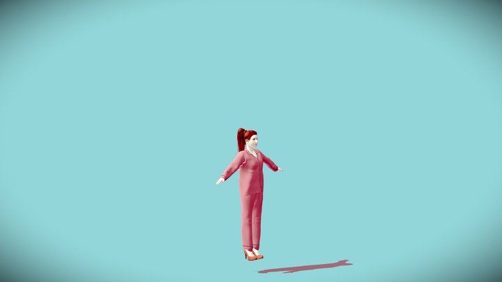 Stylized Girl Character | 3D Female Model