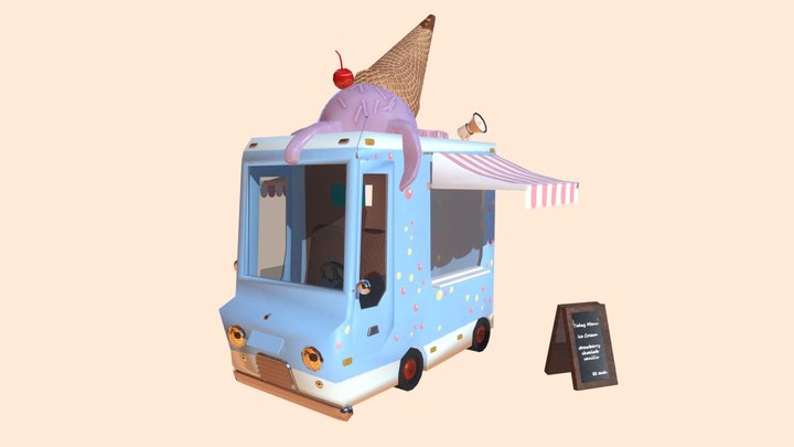 Icecream Truck 3D Model