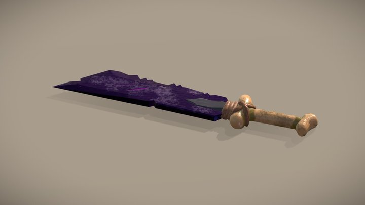 Obsidian Sword 3D Model