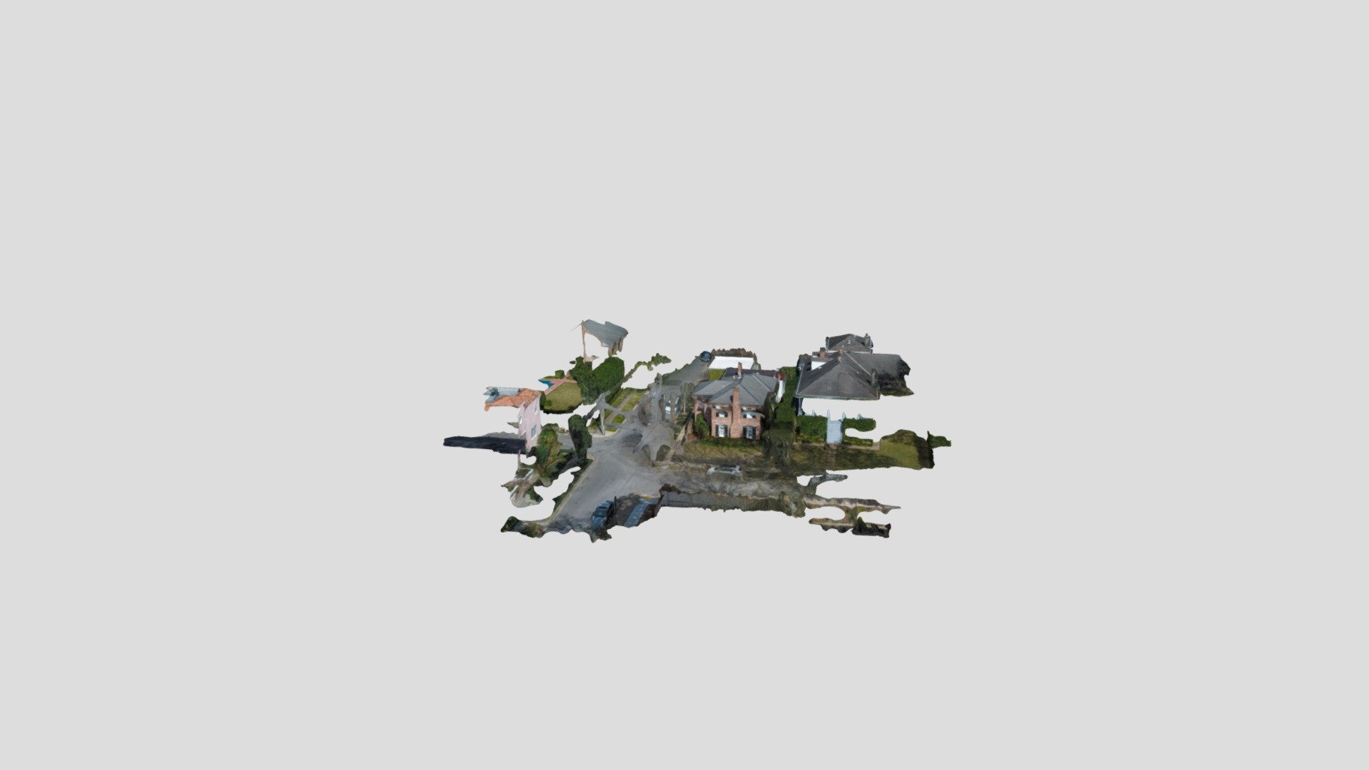 Danneel Street Simplified 3d Mesh