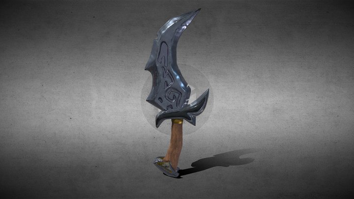 stylised dagger high poly 3D Model