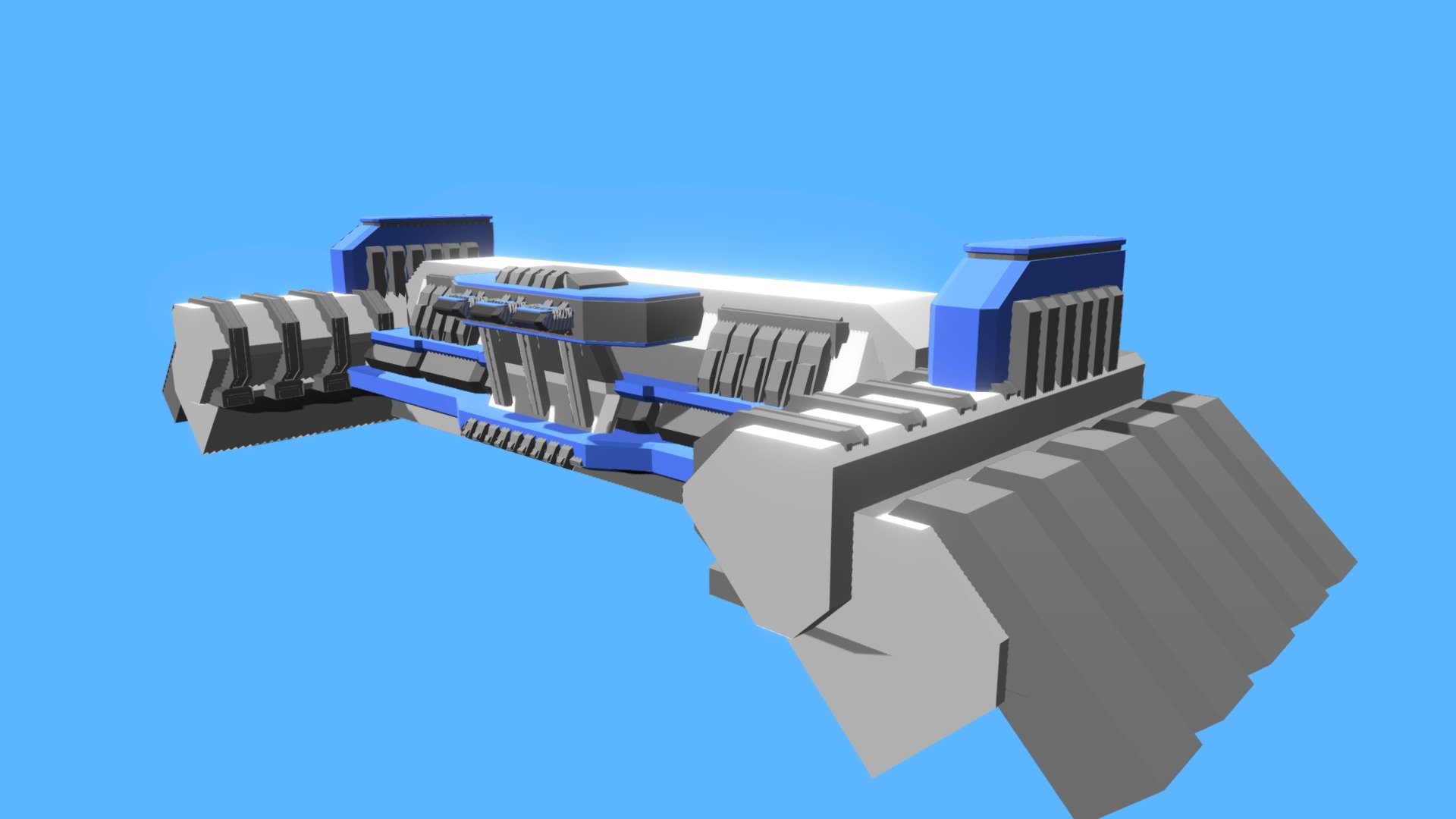 Spaceport, Low-Poly
