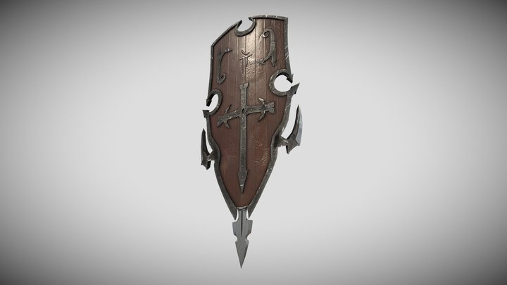 Draconic Shield Concept 3D Model