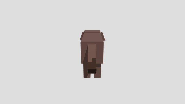 Minecraft Labrador 3D Model