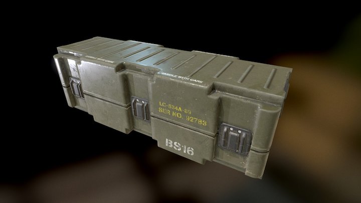 Cargo Crate 3D Model