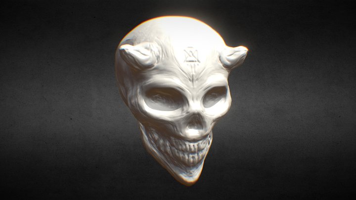 Demonic skull 3D Model