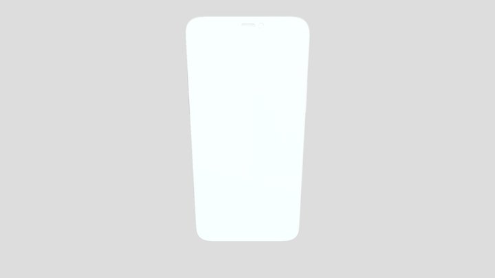 I Phone 12 Pro Max Blue 3D Model
