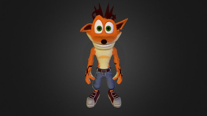 Crash Bandicoot 3D Sketchfab 3D Model