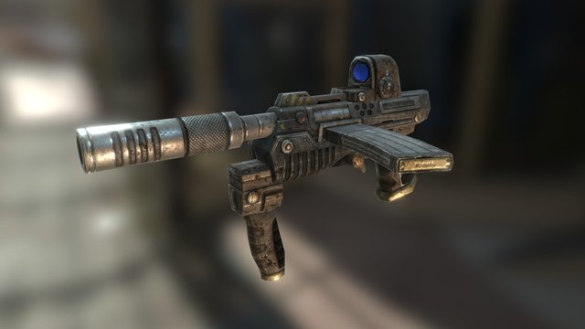 Submachine gun 3 3D Model