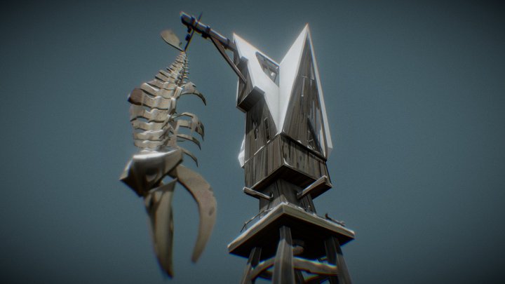 Smeerensburg's whale structure from Klaus movie 3D Model