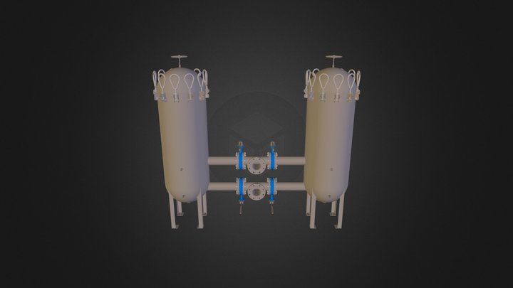 Duplex Filter Assembly 3D Model
