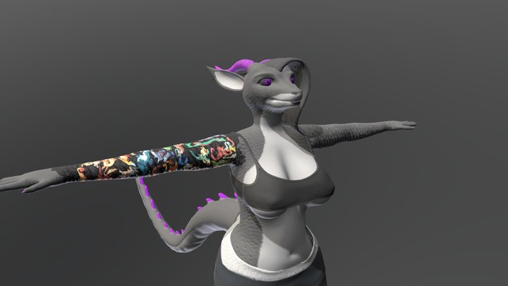 Zephyr, the drake (no jacket) 3D Model