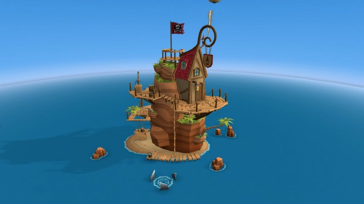 GameArt Pirate Island 3D Model
